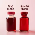 Frog Blood Color Compared to Human Blood