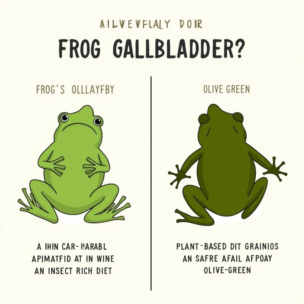 How Frog Diet Impacts Gallbladder Color