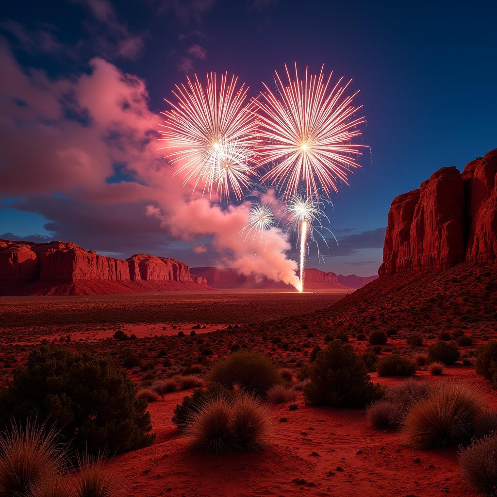 Garden of the Gods Fireworks Display Colorado Springs