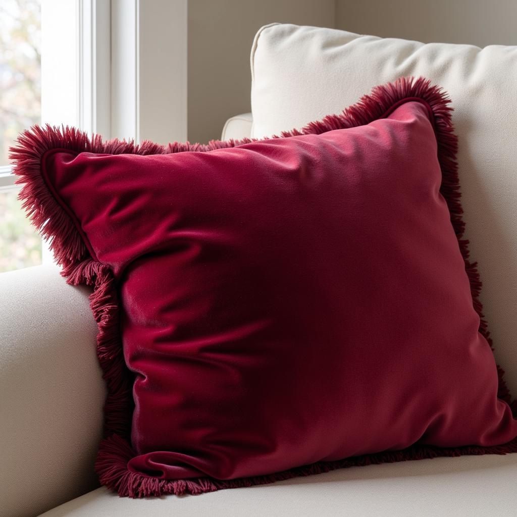 Garnet Red Accent Decor