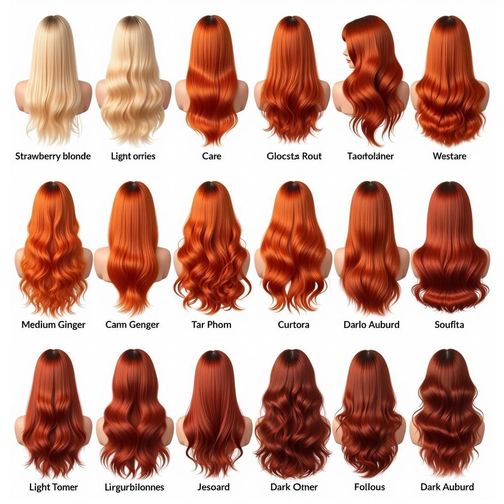 Variations of Ginger Hair Color