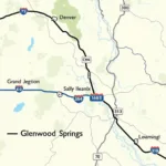 Glenwood Springs Colorado Driving Map