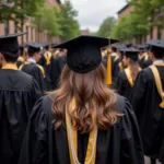 Gold and White Graduation Cord Colors