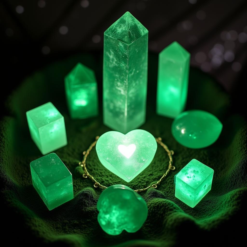 Green Crystals for Heart Chakra Healing