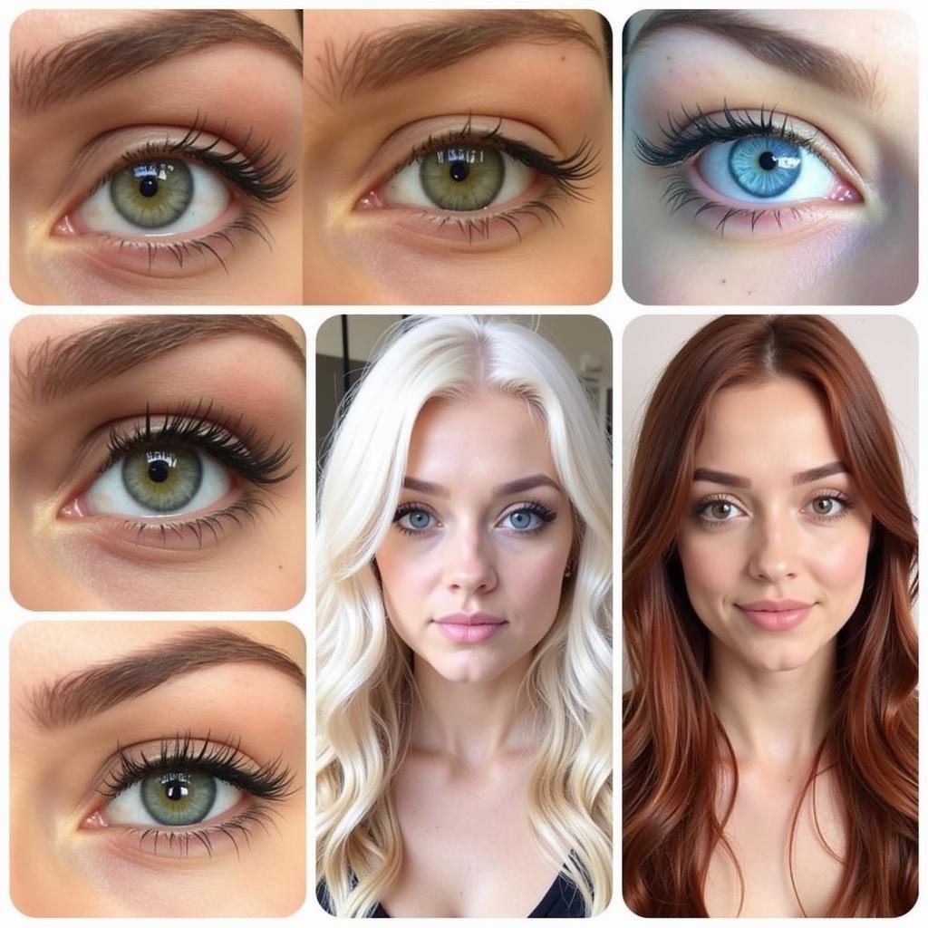 Matching hair color with eye color for a harmonious look