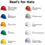 Construction Hard Hat Color Chart