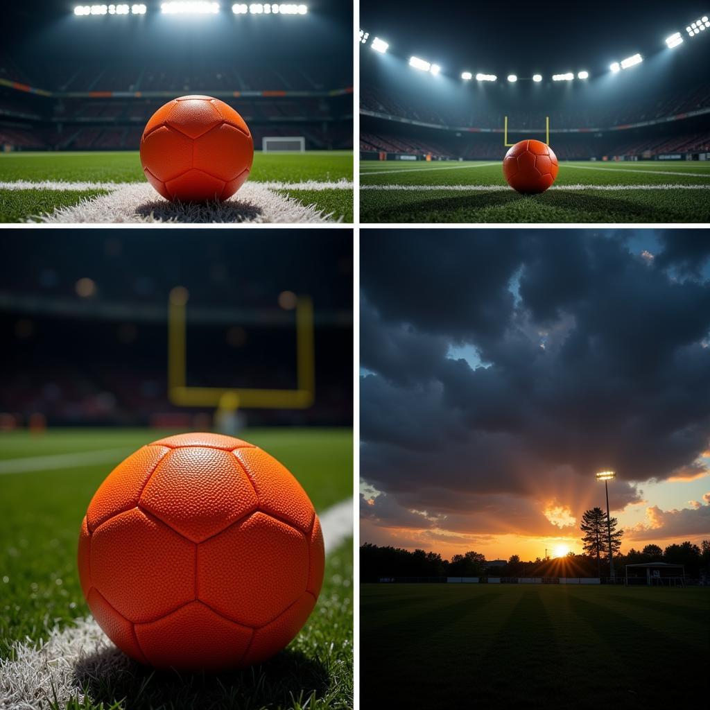 High-Visibility Football in Different Lighting Conditions