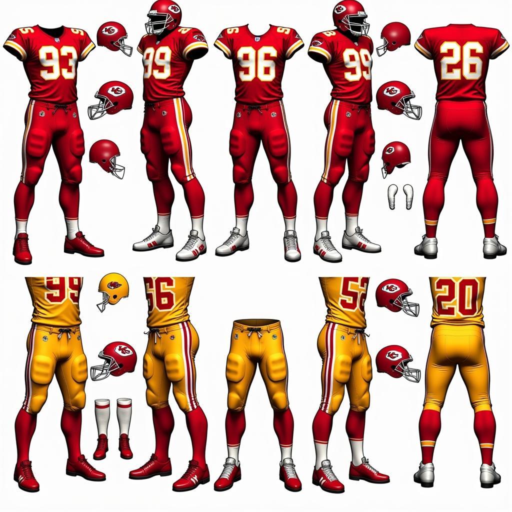 Historical evolution of the Kansas City Chiefs uniforms