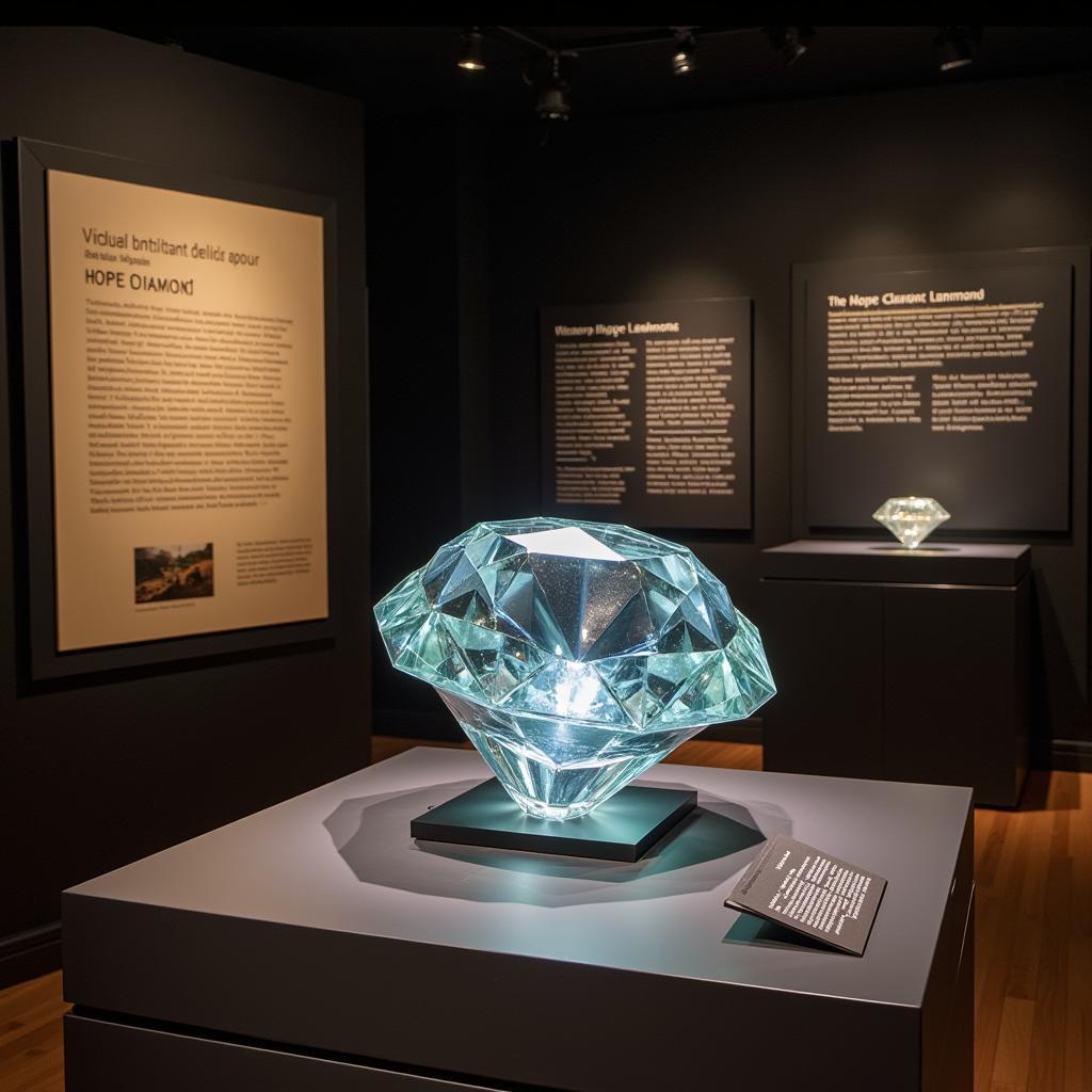 Hope Diamond Display at Smithsonian