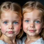 Identical Twins with Slight Eye Color Variations