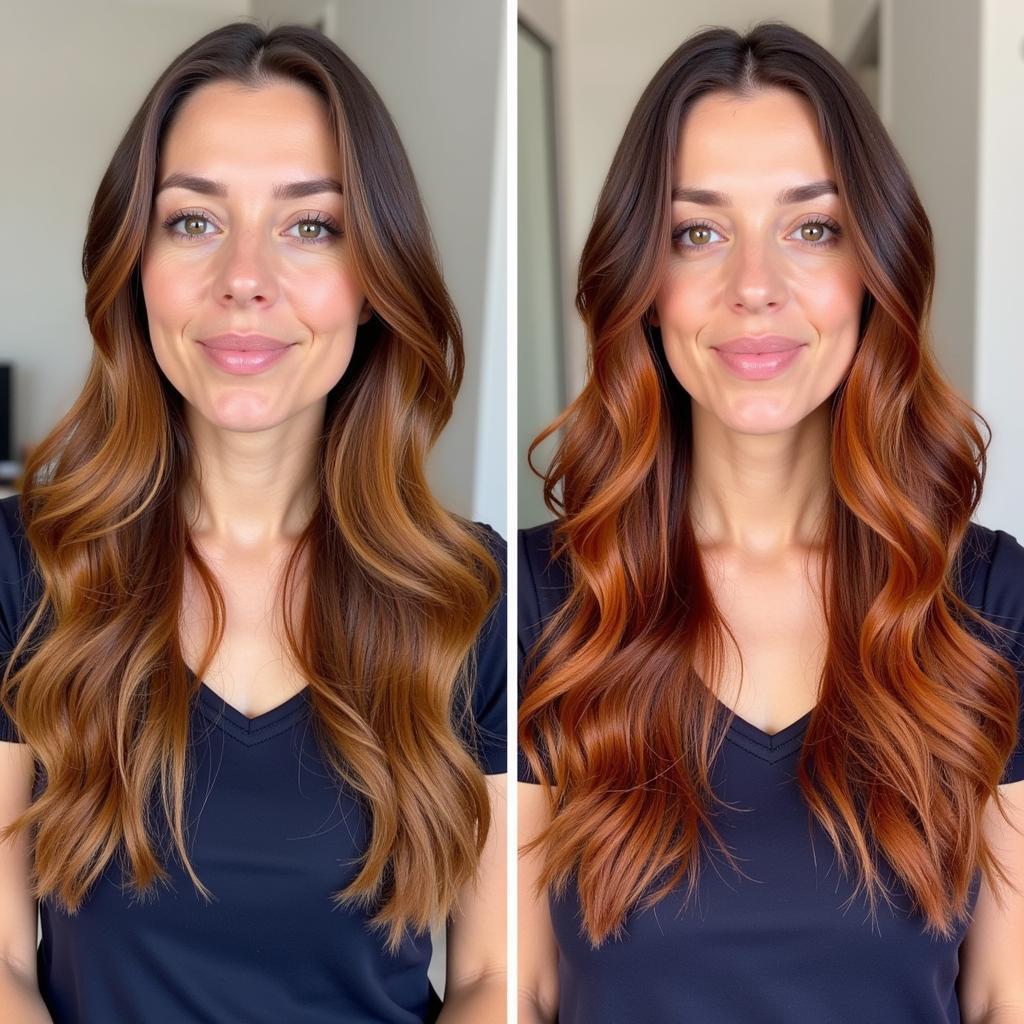 Before and After Ion Hair Color