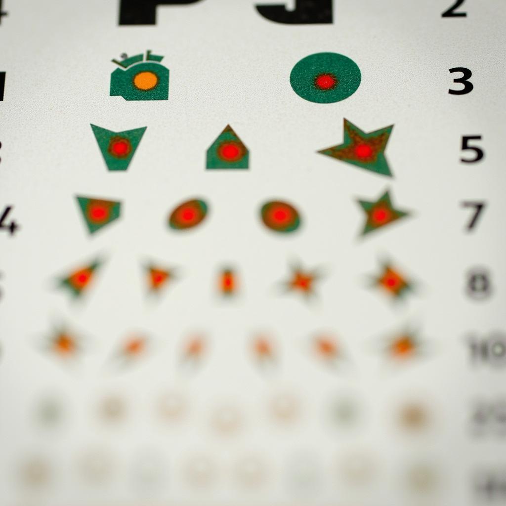 Ishihara color blindness test plate