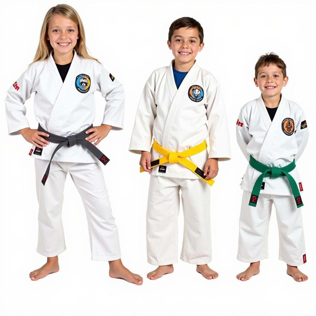 Kids' Jiu Jitsu Belt Colors and Stripe System