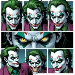 Joker's Classic Green Eyes in Comics