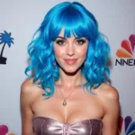 Katy Perry with blue hair