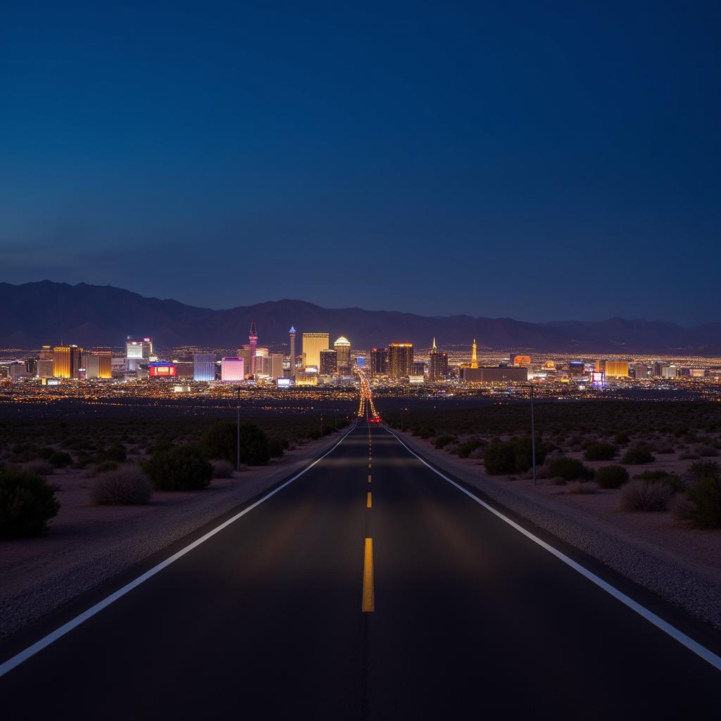 Las Vegas Skyline from a Distance