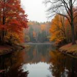 Late Fall New England Landscape