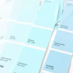 Light Blue Paint Swatches