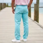 Light Blue Slacks with a Pastel Shirt