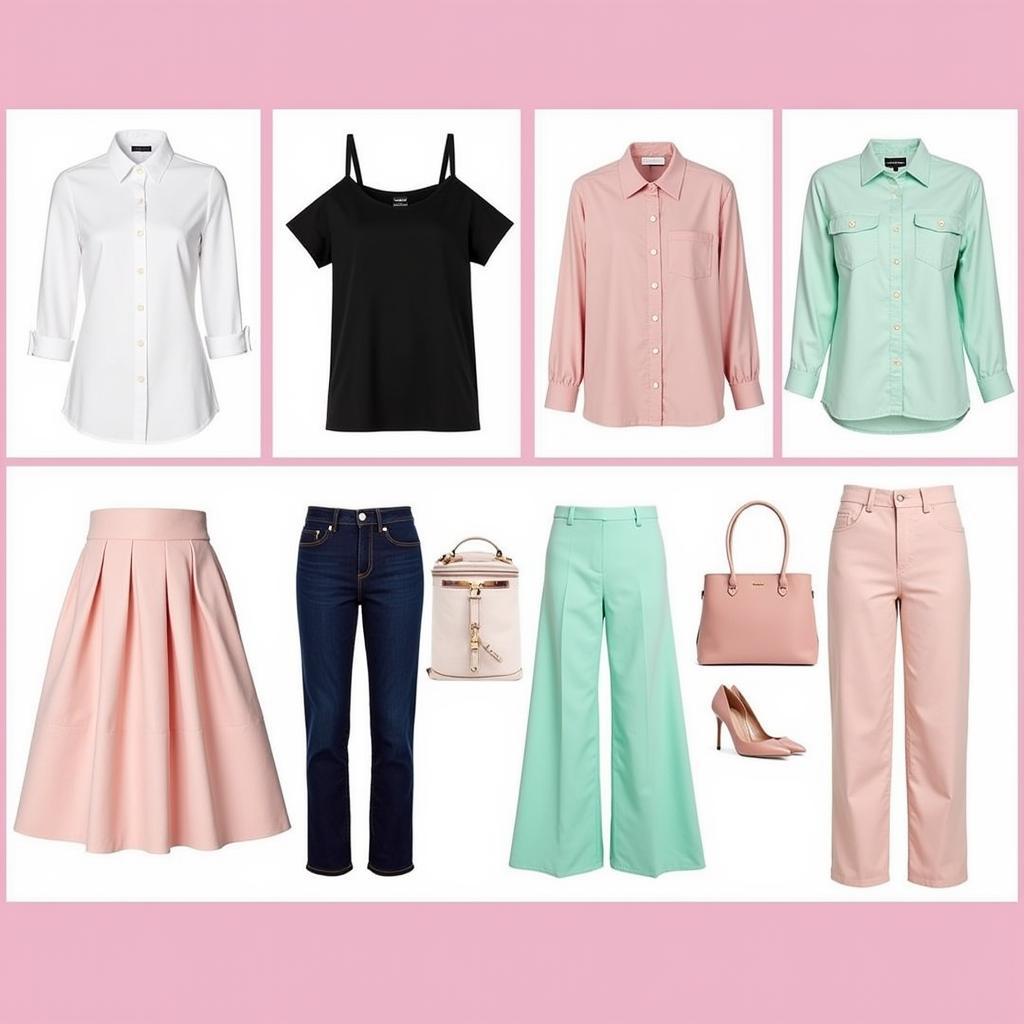 Light pink outfit color combinations