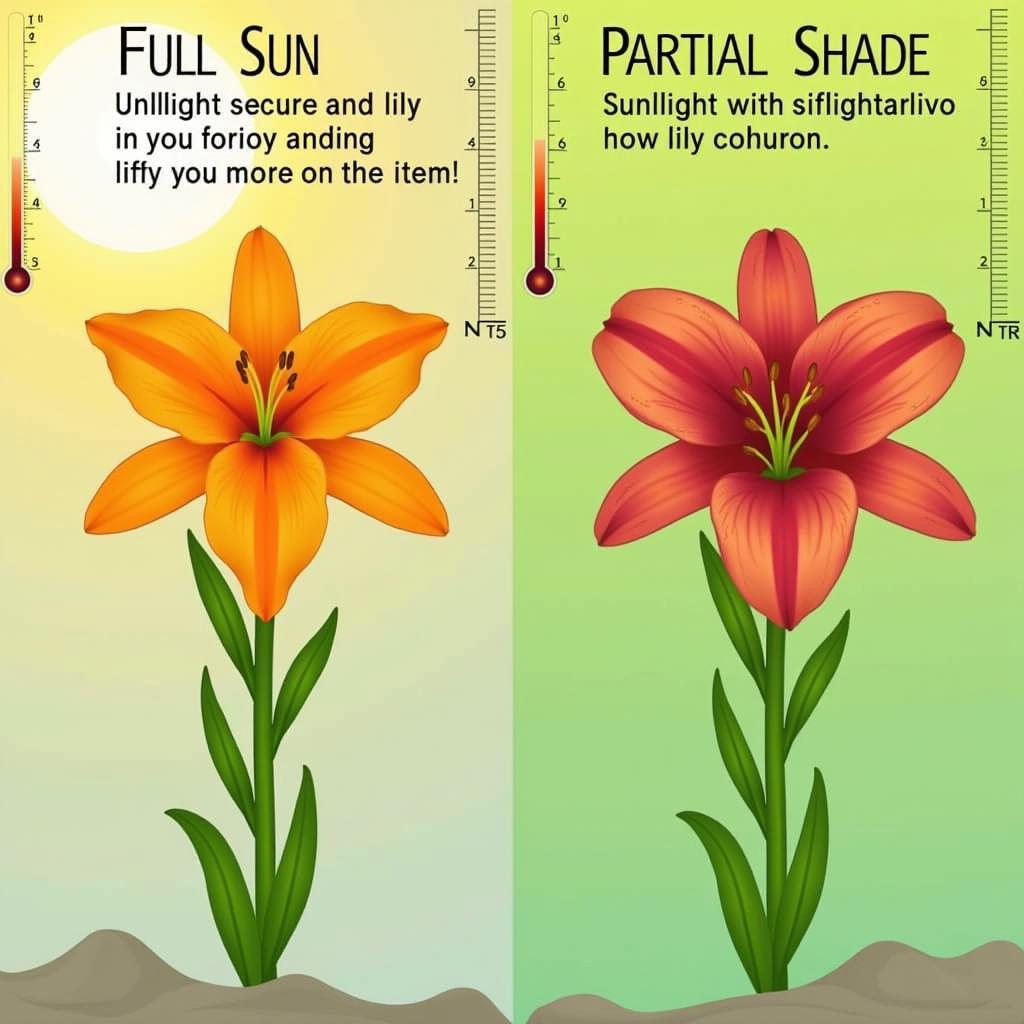 Lily Color Variation Due to Environmental Factors