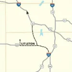 Littleton to Denver Map Route