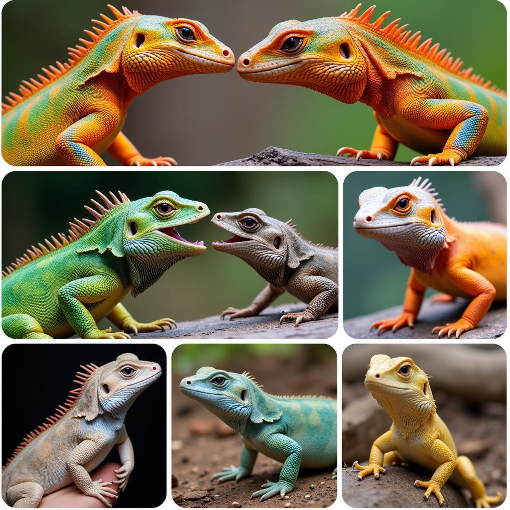 Lizard Color Change Communication