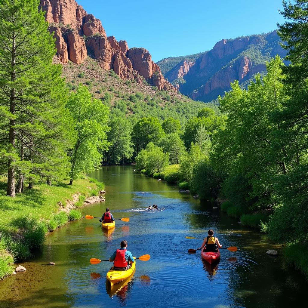 Lyons Colorado St. Vrain Creek Kayaking