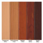 Mahogany Wood Color Variations