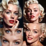 Marilyn Monroe Portraits Showcasing Her Expressive Eyes