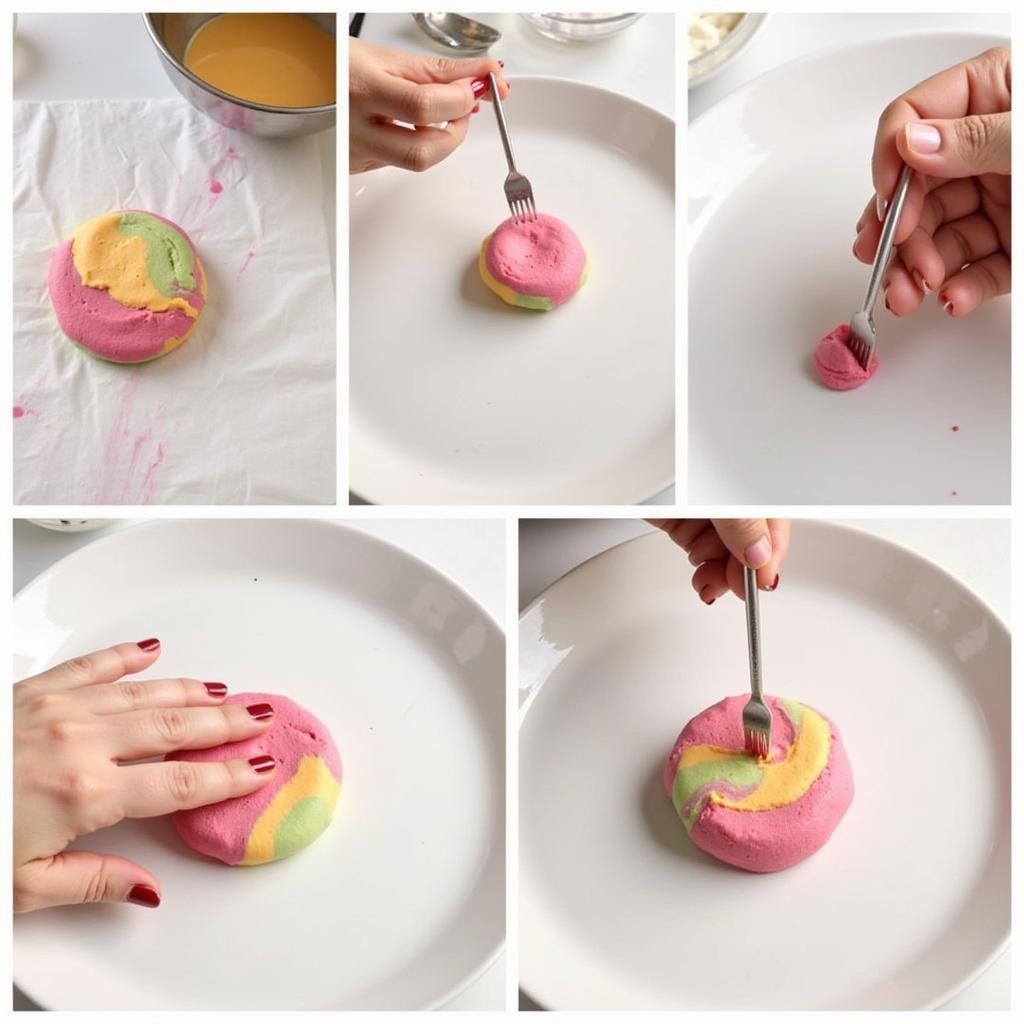 Various Marzipan Coloring Techniques