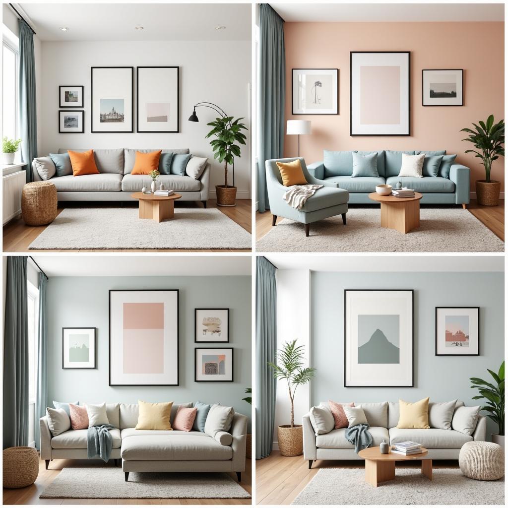 Matching frame color to your interior decor