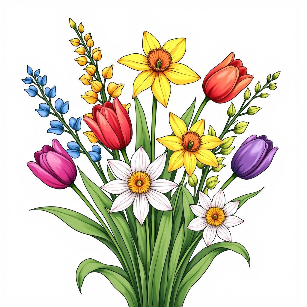 May Flower Coloring Pages