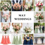 May Wedding Color Combinations: Blush Pink & Sage Green, Coral & Navy