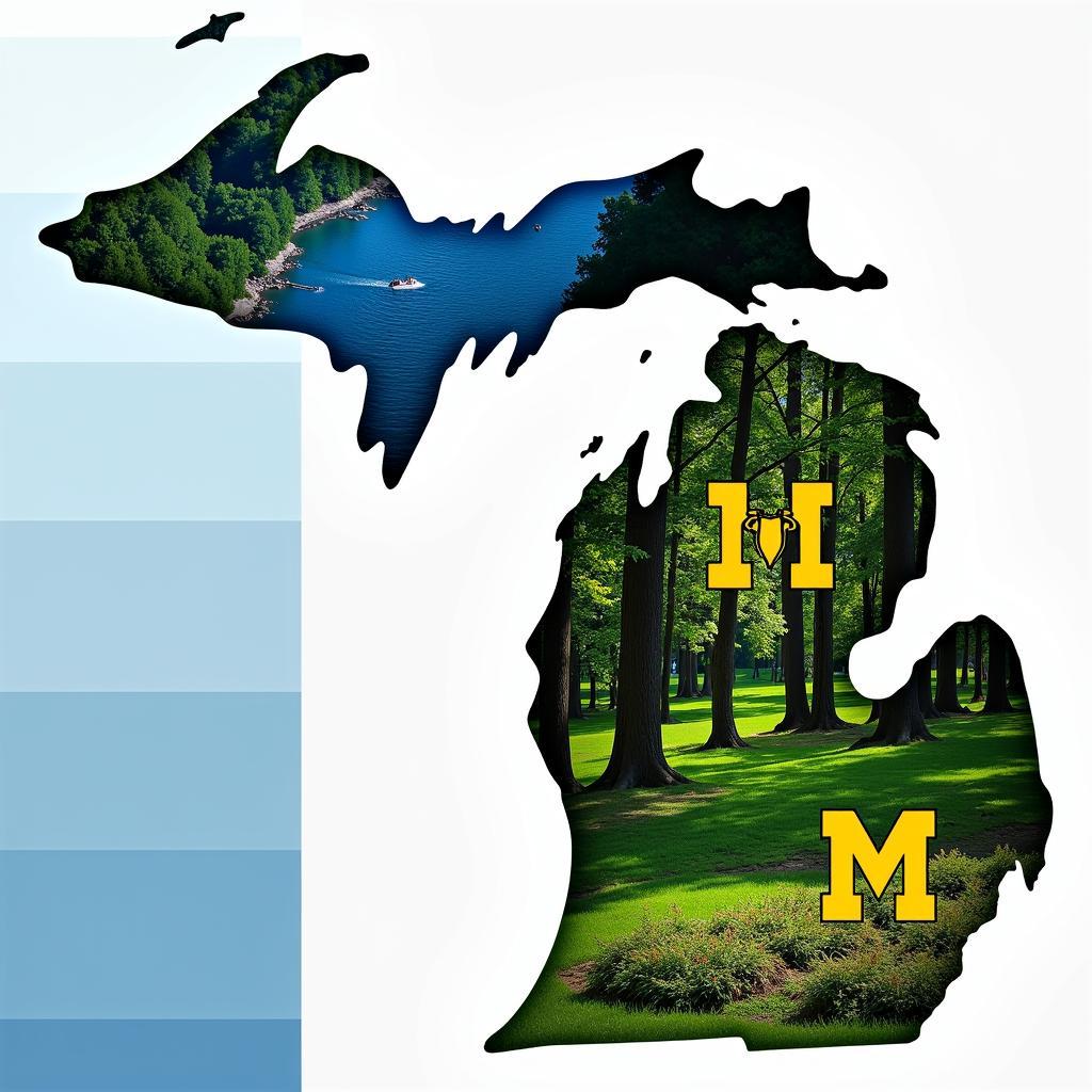 Michigan's Dominant Colors: Blue, Green, and Maize