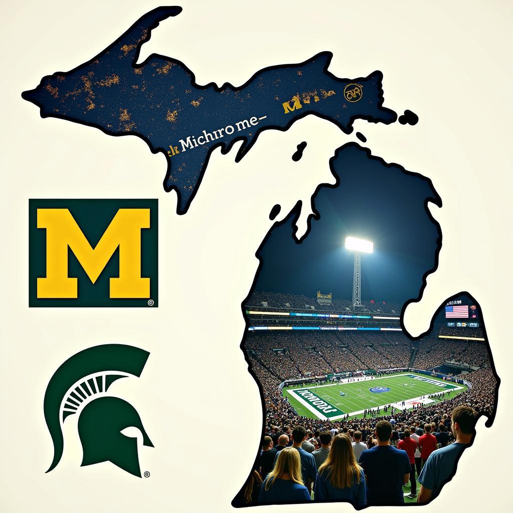 Michigan Universities' Colors: Maize, Blue, Green, and White