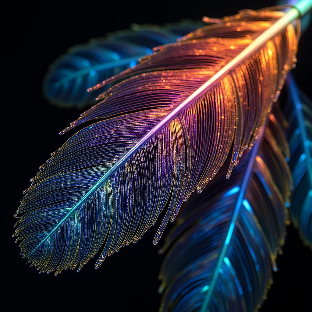 Microscopic Structure of Turkey Feathers