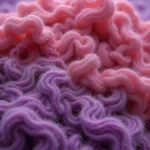 Microscopic view of vicuña fiber