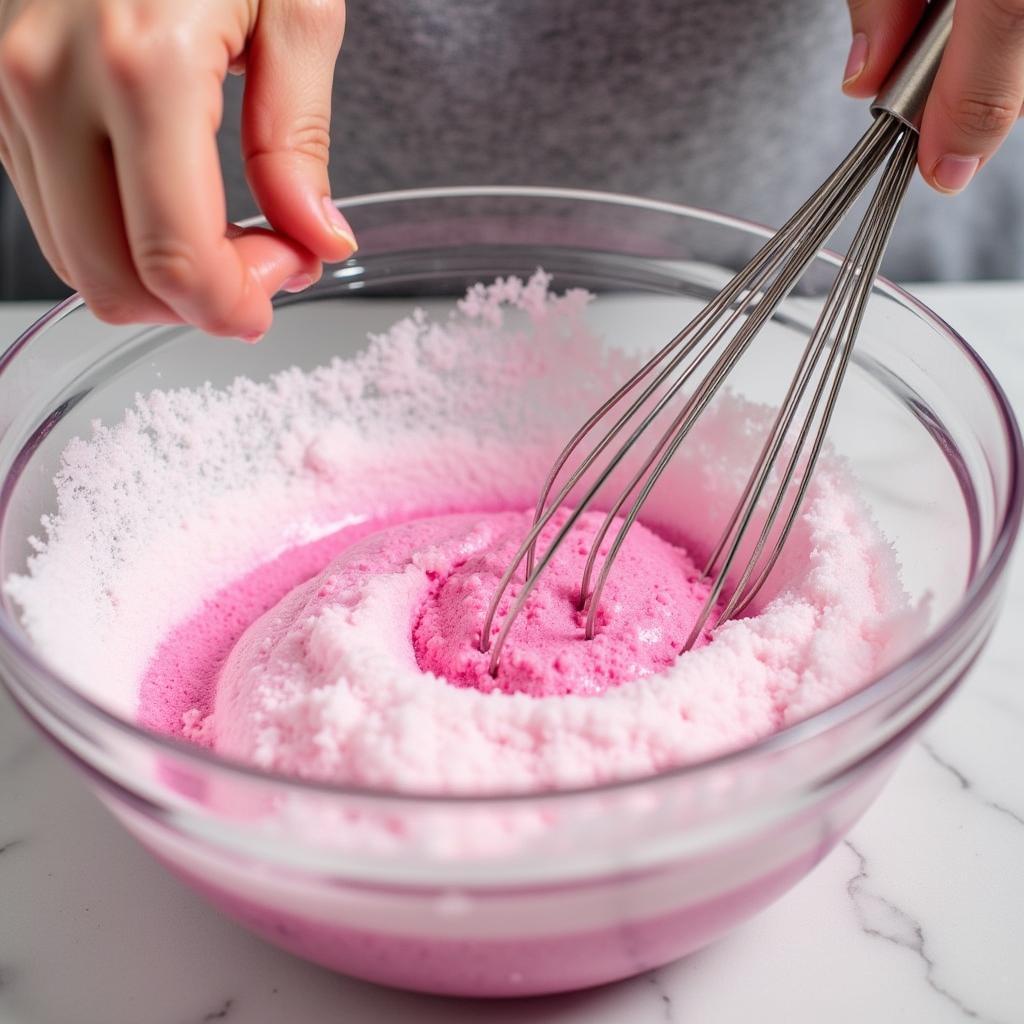 Mixing Colored Sugar for Cotton Candy