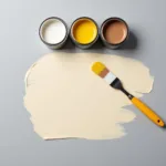 Mixing Cream Paint with White, Yellow, and Brown