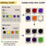 Mixing Dyes to Approximate Black in Infinity Craft