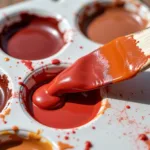 Mixing Red and Brown Paint to Create Red Brown Hues