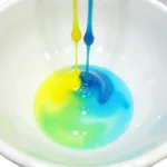 Mixing Yellow and Blue Food Coloring