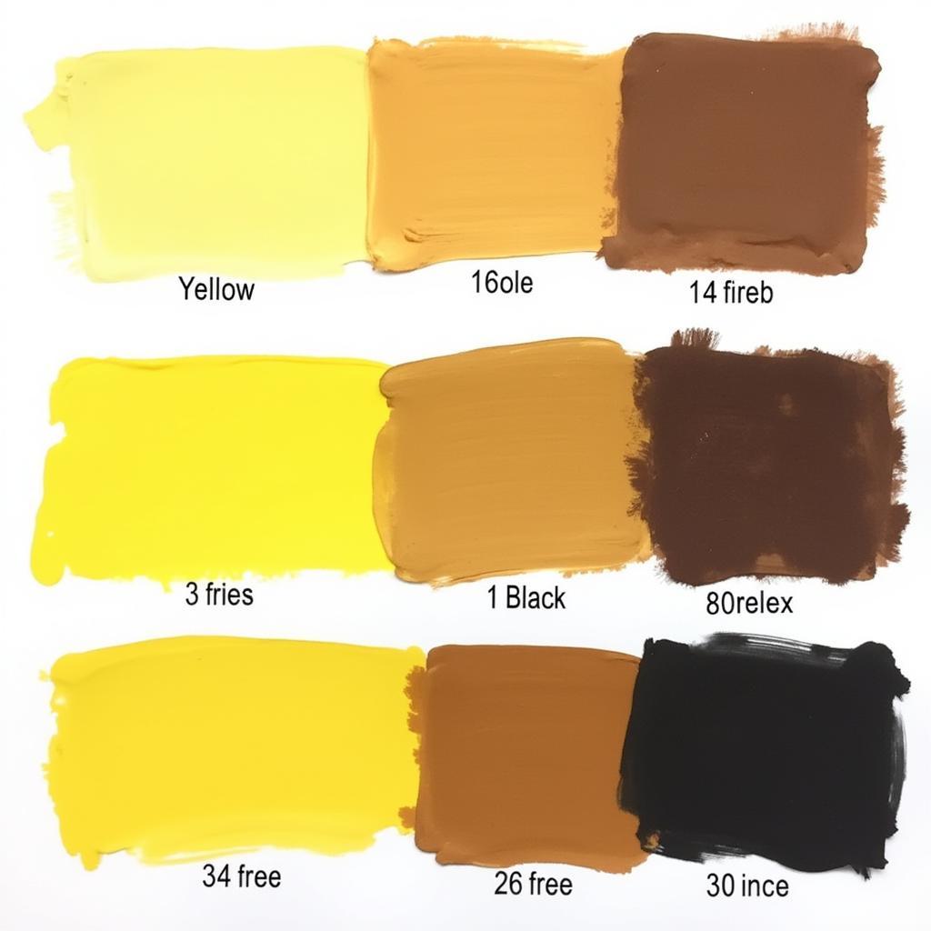 Mixing Yellow with Brown and Black