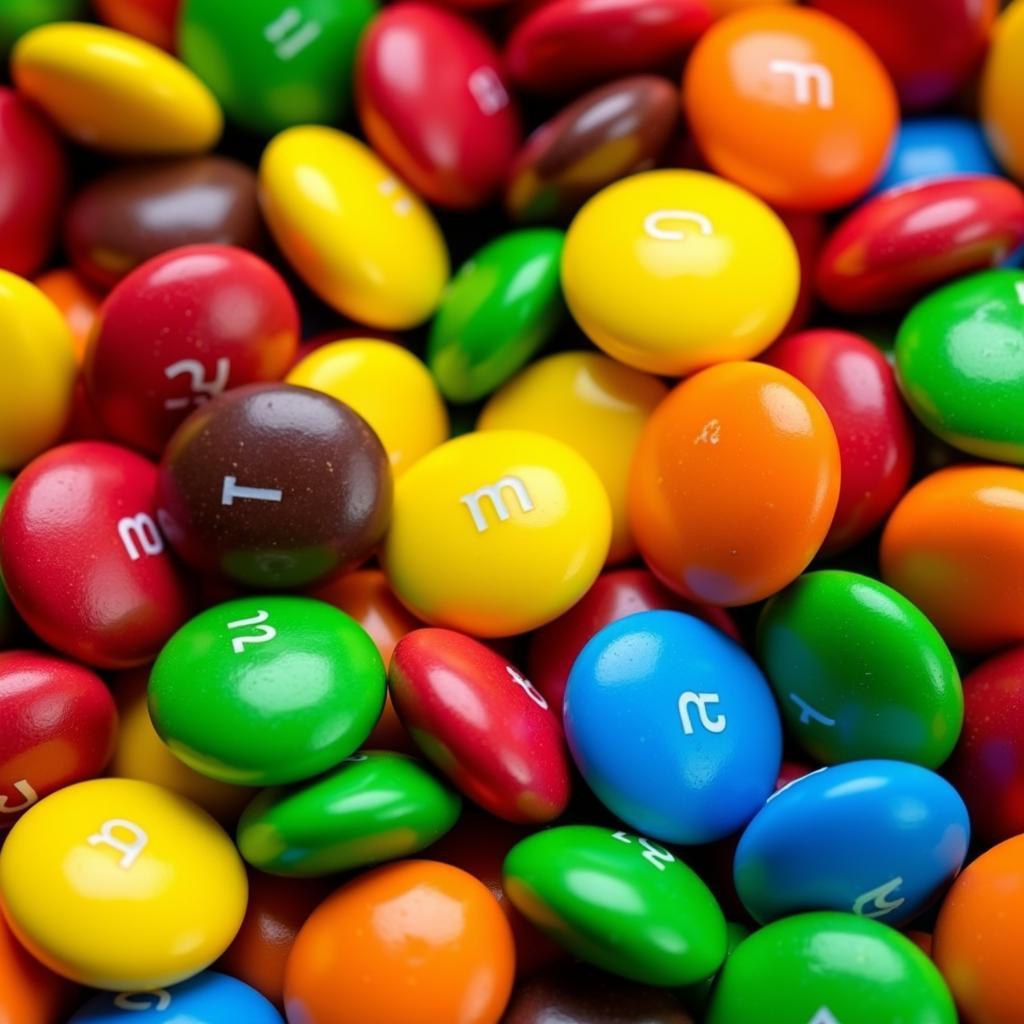 M&Ms in a Variety of Colors