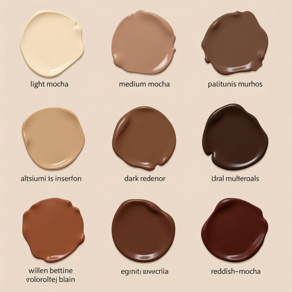 Mocha Color Palette Variations