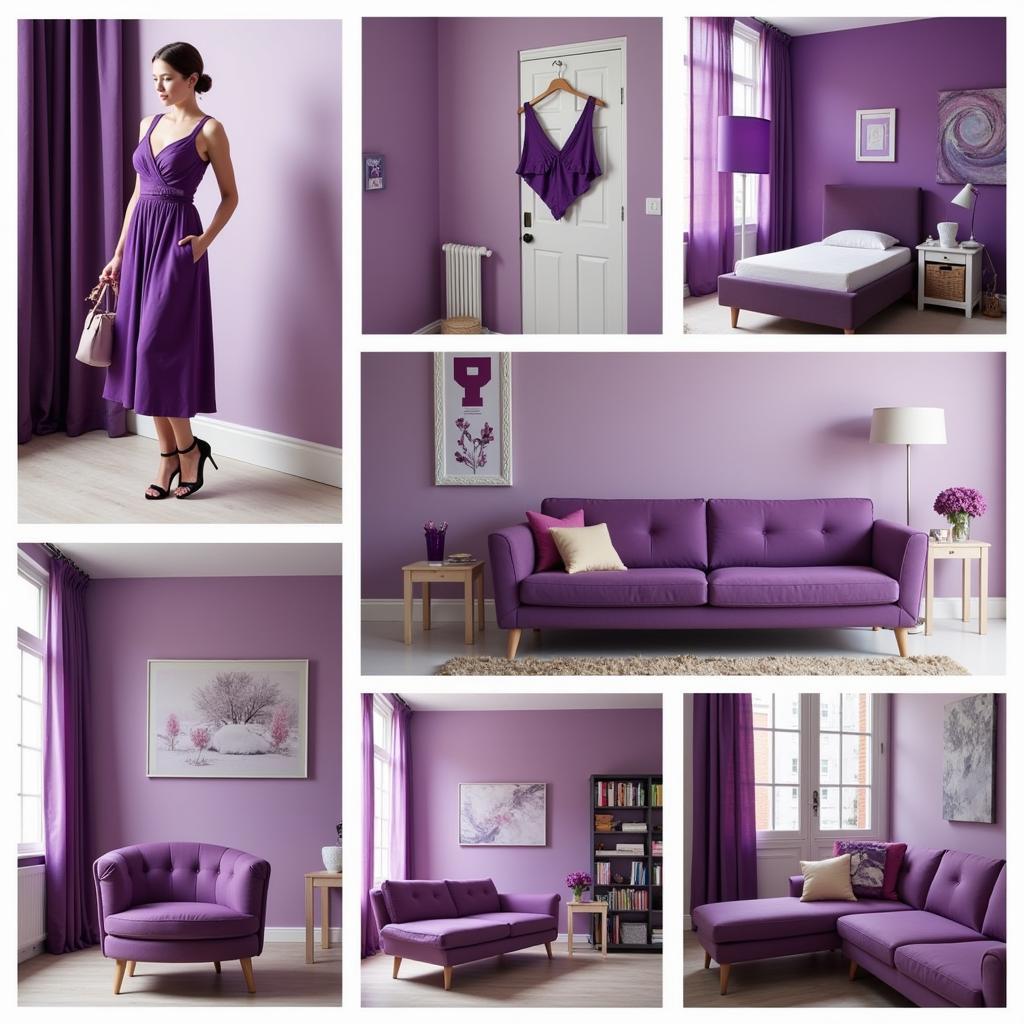 Modern Applications of Purple in Fashion and Interior Design