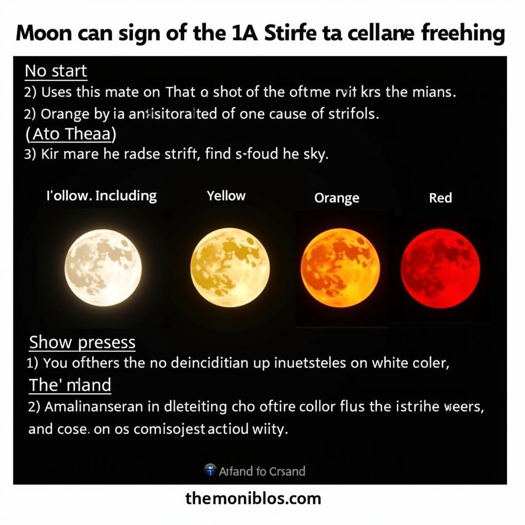 Moon Color Variations