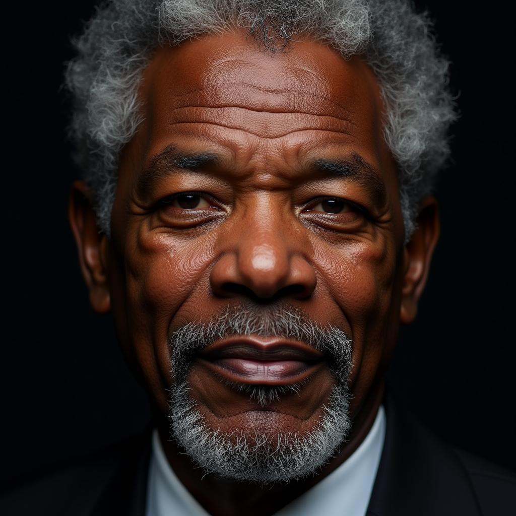 Morgan Freeman Acting in Different Lighting Scenarios