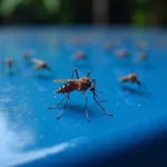 Mosquitoes attracted to dark colors